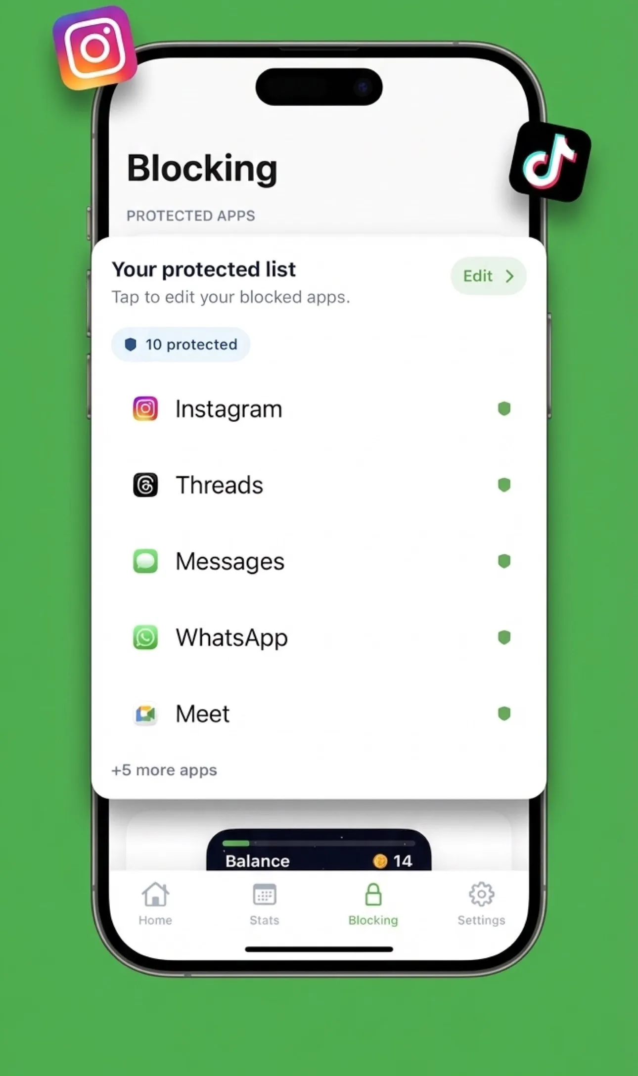 Block the apps that pull you away from your dreams — Spudy app